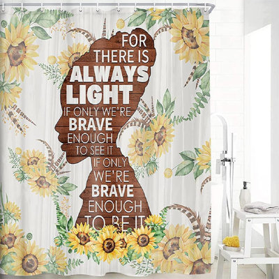 Red Barrel Studio® African American Black Girl Sunflowers